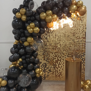 Mur à sequin doré