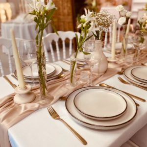 Chemin de table Beige rosé
