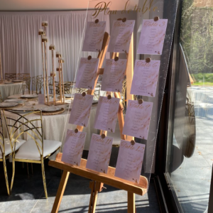 Plan de table sur Plexiglass