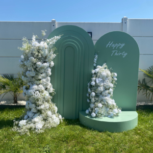 Coin Photo vert menthe et colonne de Gypso